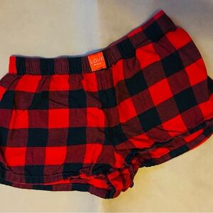 GAP Love Red and Black Plaid Pants